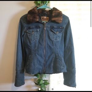 Fur Denim Jacket